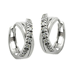 Hoop Earrings, Silver 925
